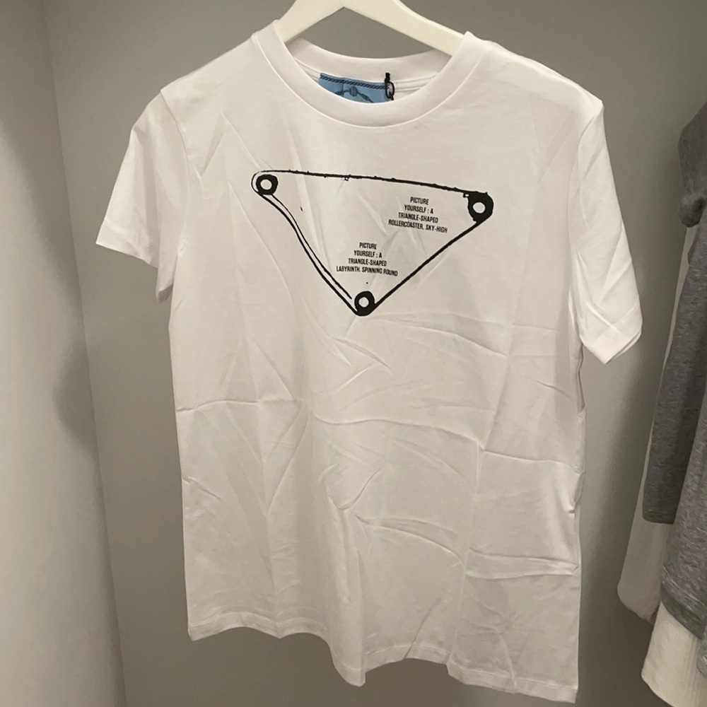 Prada Triangle logo tshirt